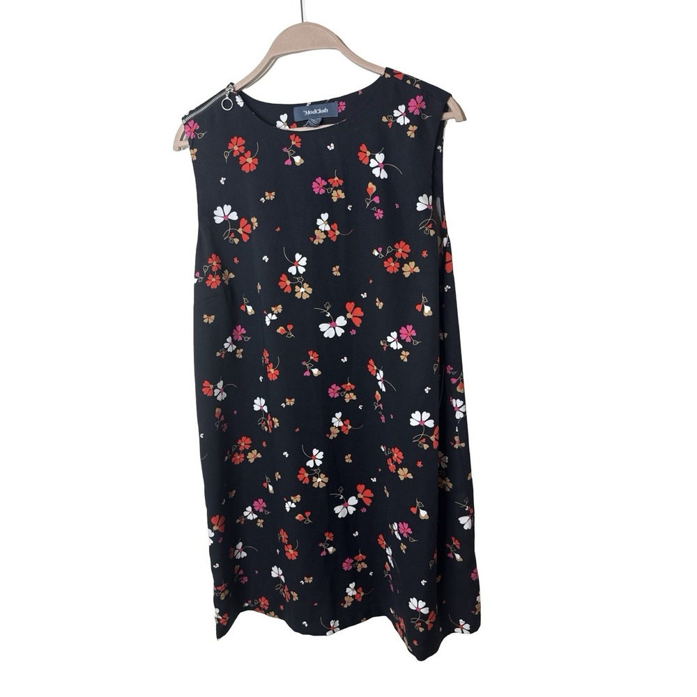 Mod Cloth sz XL blue floral trapeze dress size XL NEW